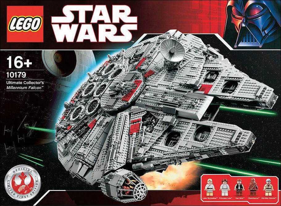 Le visuel de la boîte du set 10179 Millenium Falcon - Lego Star Wars Ultimate Collector Series
