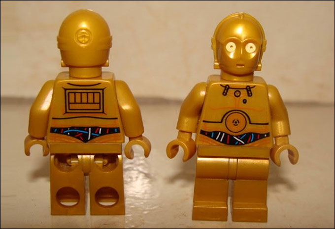 Nouvelle minifigurine de C-3PO du set LEGO Star Wars 2012 - 9490 Droid Escape !