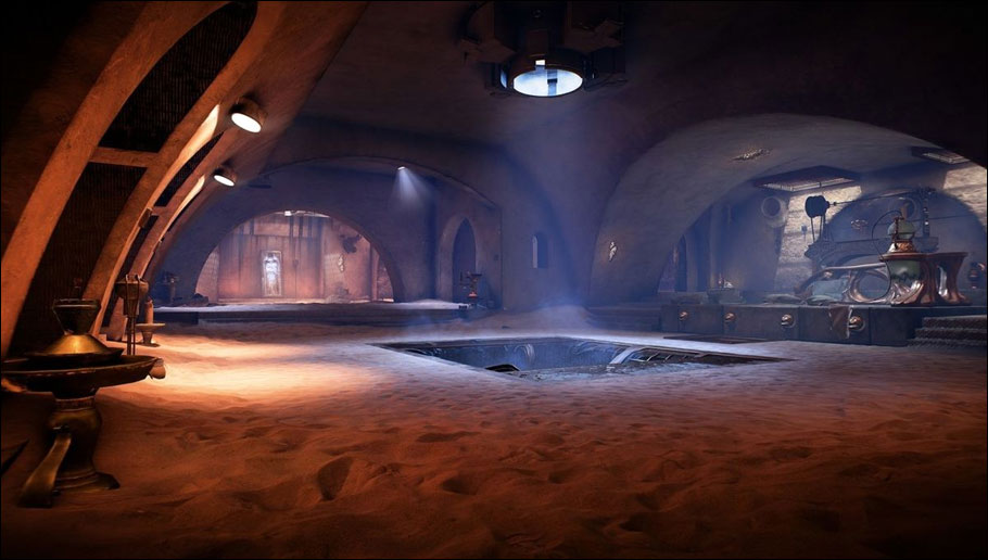 La salle du trône du Jabba le Hutt & sa cour - Jabba's Court