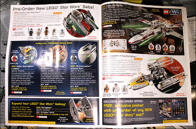 Le catalogue LEGO Star Wars 2012