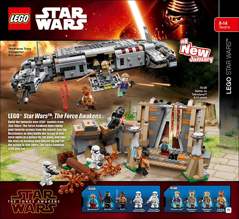 Lego Star Wars 2016 Les Nouveaux Sets Star Wars 7 Les Photos Hd Et