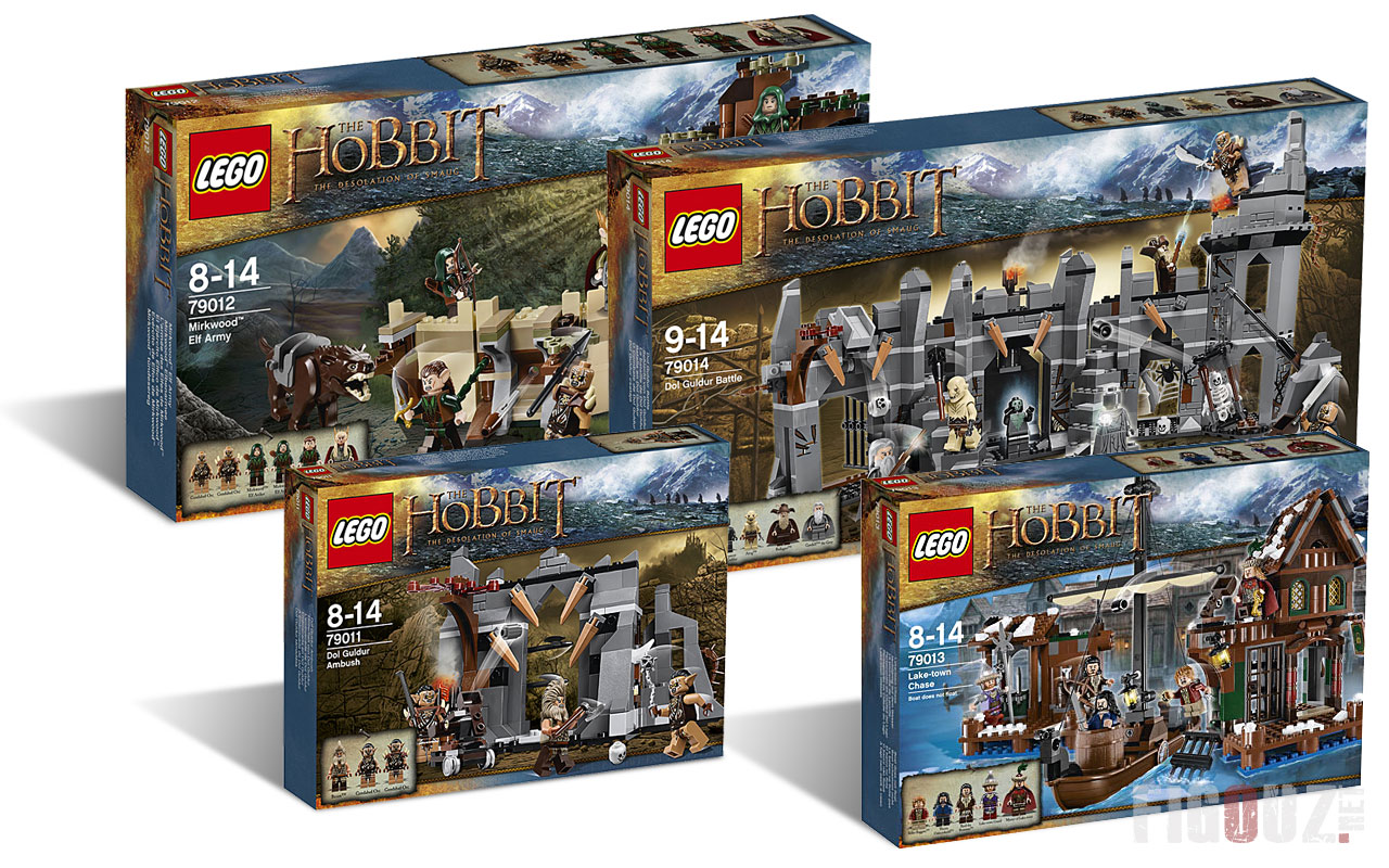 Figurines type lego 5 guerriers elfes seigneur des anneaux / hobbit -  Seigneur des anneaux