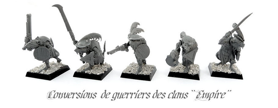 Conversions de guerriers des clans Skavens « Impériaux » - WIP